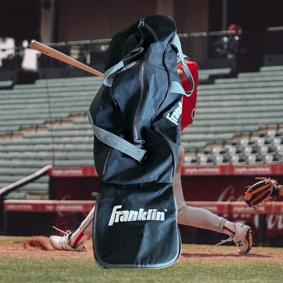 Vintage Franklin Junior Equipment Bag 32” x 9" ×7” Black Grey White Micro Shield - Picture 1 of 12